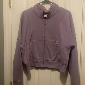 cropped hoodie purple!